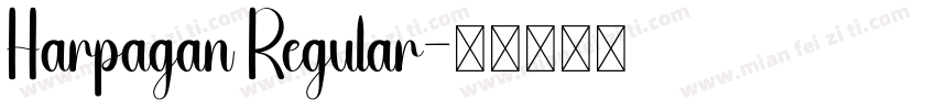 Harpagan Regular字体转换